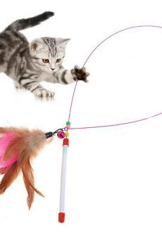 cat toys feather wand toy
